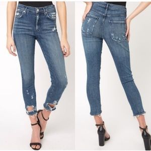 Agolde Sophie Hi Rise Crop Skinny Jeans in Paradox